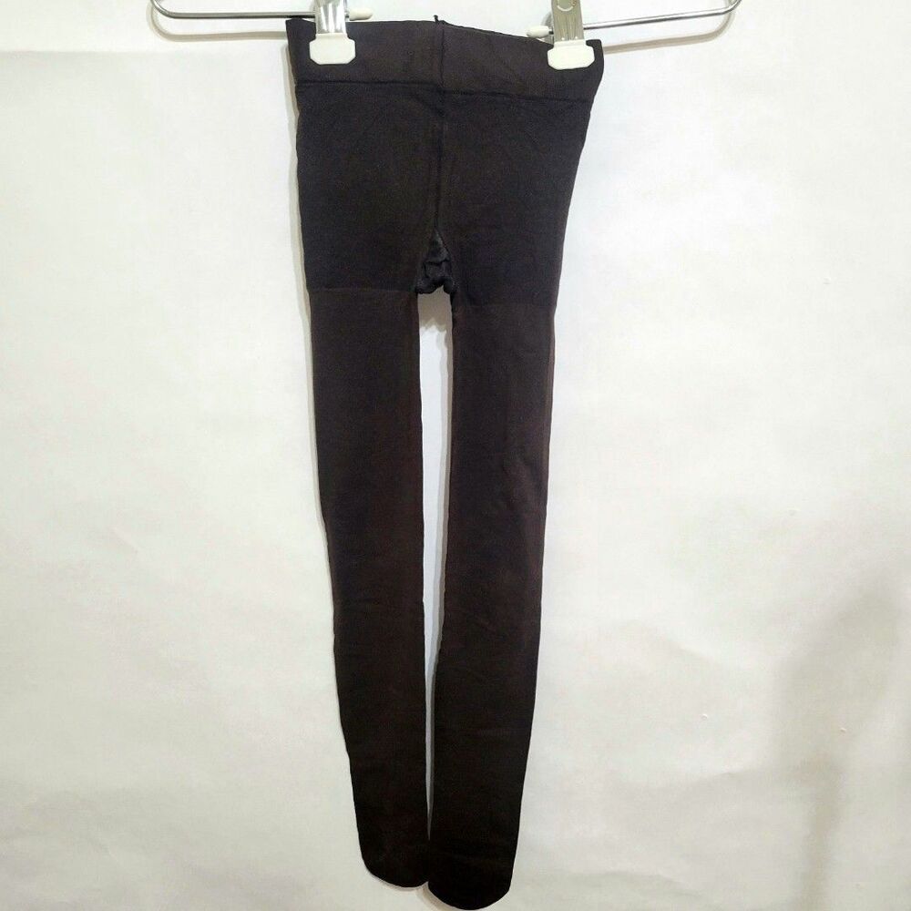 Dark chocolate brown tights preworn small size